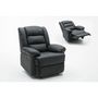 Voir la diapositive 1 : Habitat et Jardin Fauteuil relax  Buckingham  - 85 x 93 x 100 cm - Noir