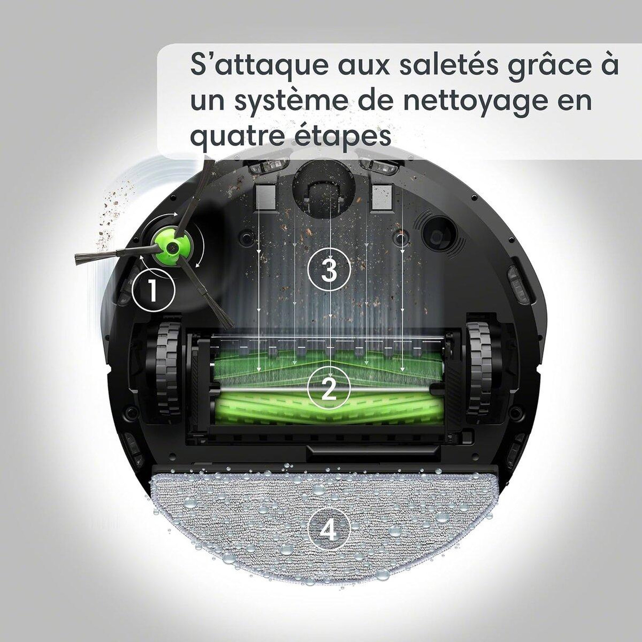 Voir la diapositive 6 : IROBOT Aspirateur/laveur robot connecté - i517240