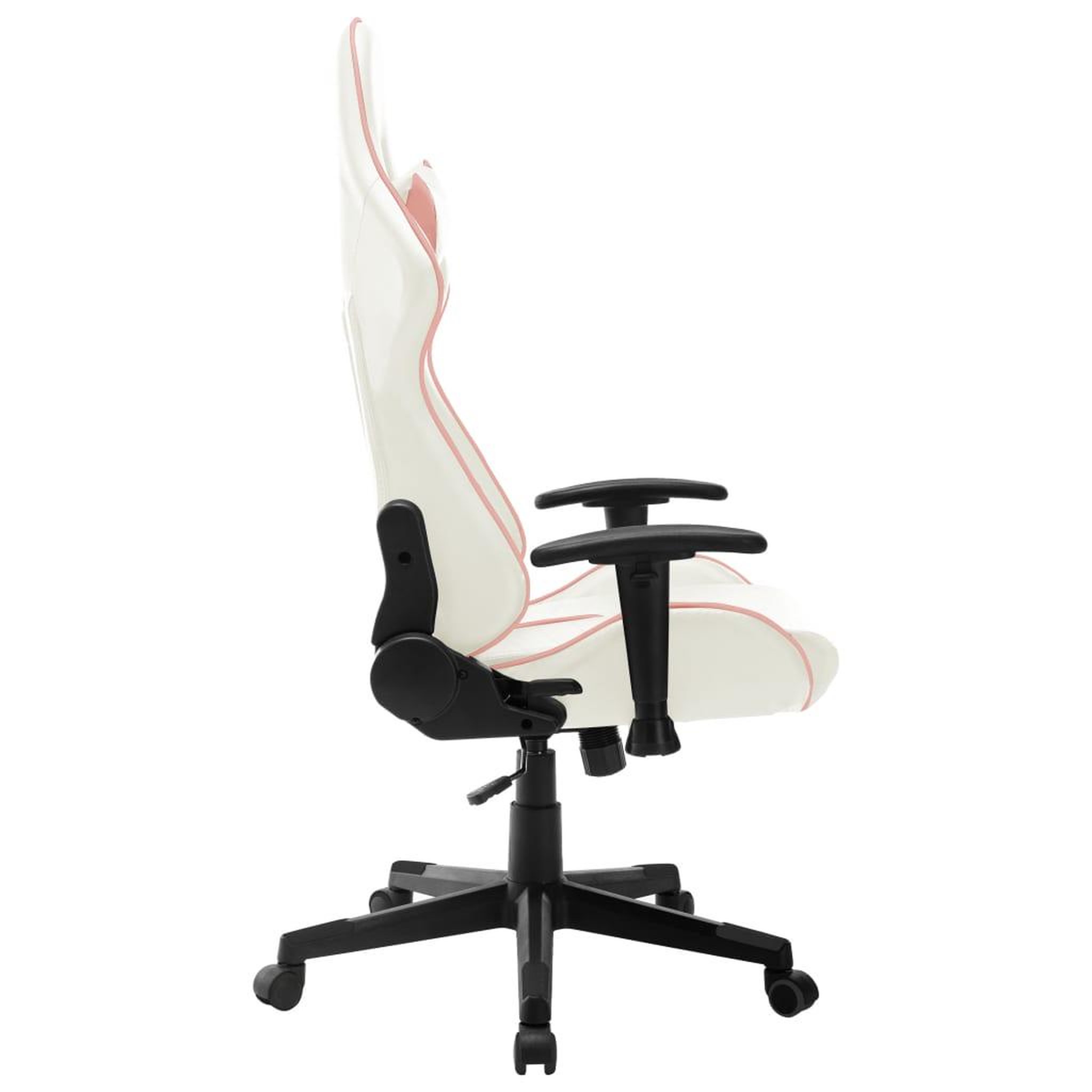 Voir la diapositive 3 : VIDAXL Chaise de jeu Blanc et rose Cuir artificiel