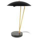 Paris Prix Lampe à Poser Design  Kayani  58cm Or & Noir