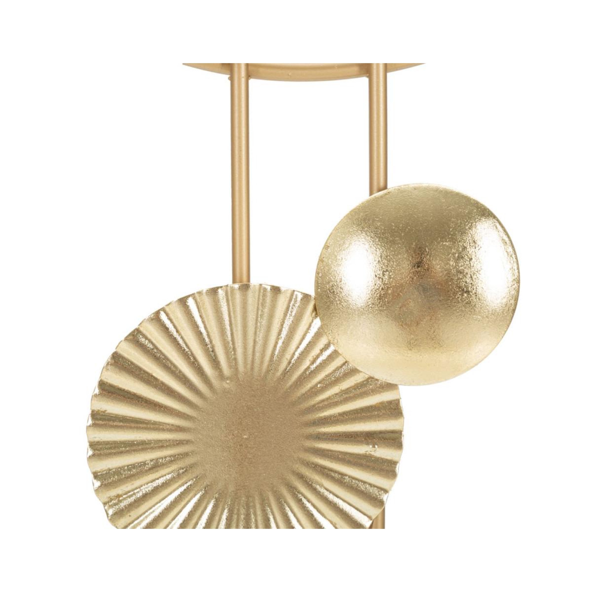 Voir la diapositive 4 : Paris Prix Décoration murale en métal  goldy  80cm or