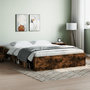 Voir la diapositive 1 : VIDAXL Cadre de lit sans matelas chene fume 160x200 cm