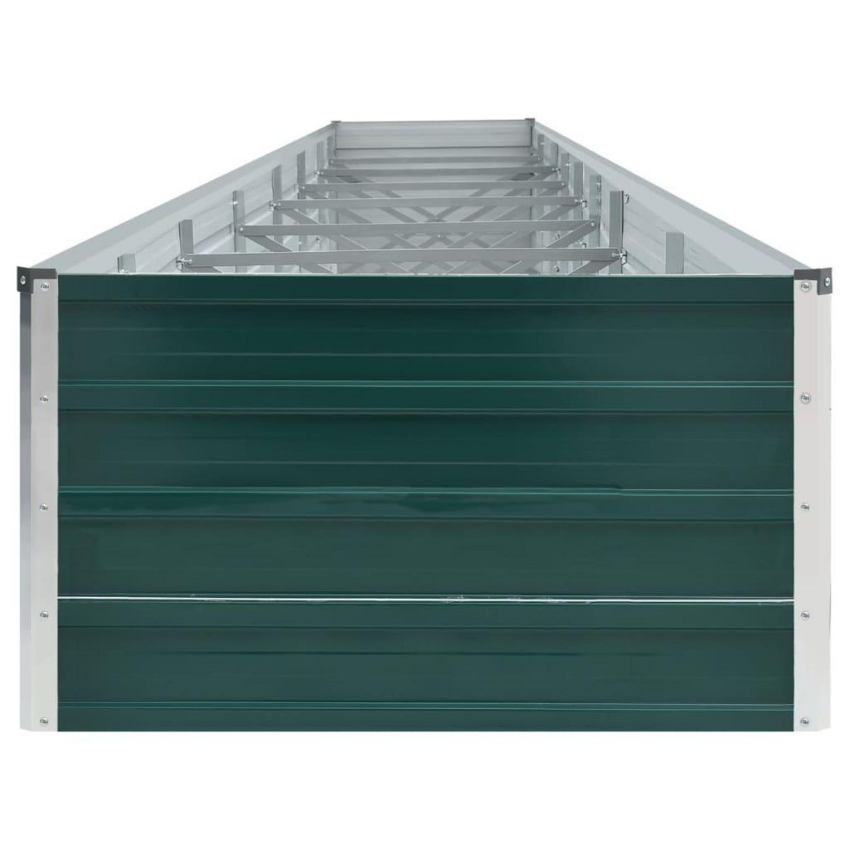 VIDAXL Lit sureleve de jardin Acier galvanise 600x80x45 cm Vert