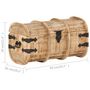 Voir la diapositive 6 : VIDAXL Coffres de rangement 2 pcs Bois de manguier massif