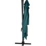 Voir la diapositive 2 : HESPERIDE Parasol déporté Eléa - 3 x 3 mètres - Bleu canard et gris