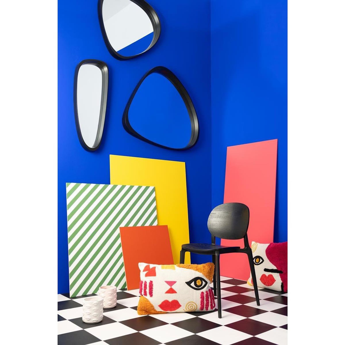 Paris Prix Coussin Design Abstrait  Pop Art  50x50cm Multicolore
