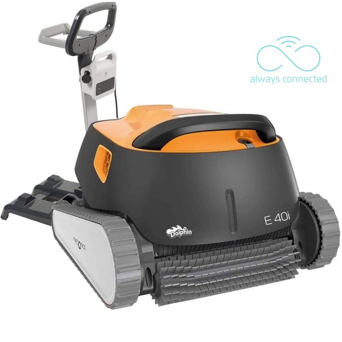 Dolphin Robot electrique de piscine fond, parois et ligne d'eau avec chariot - e40i