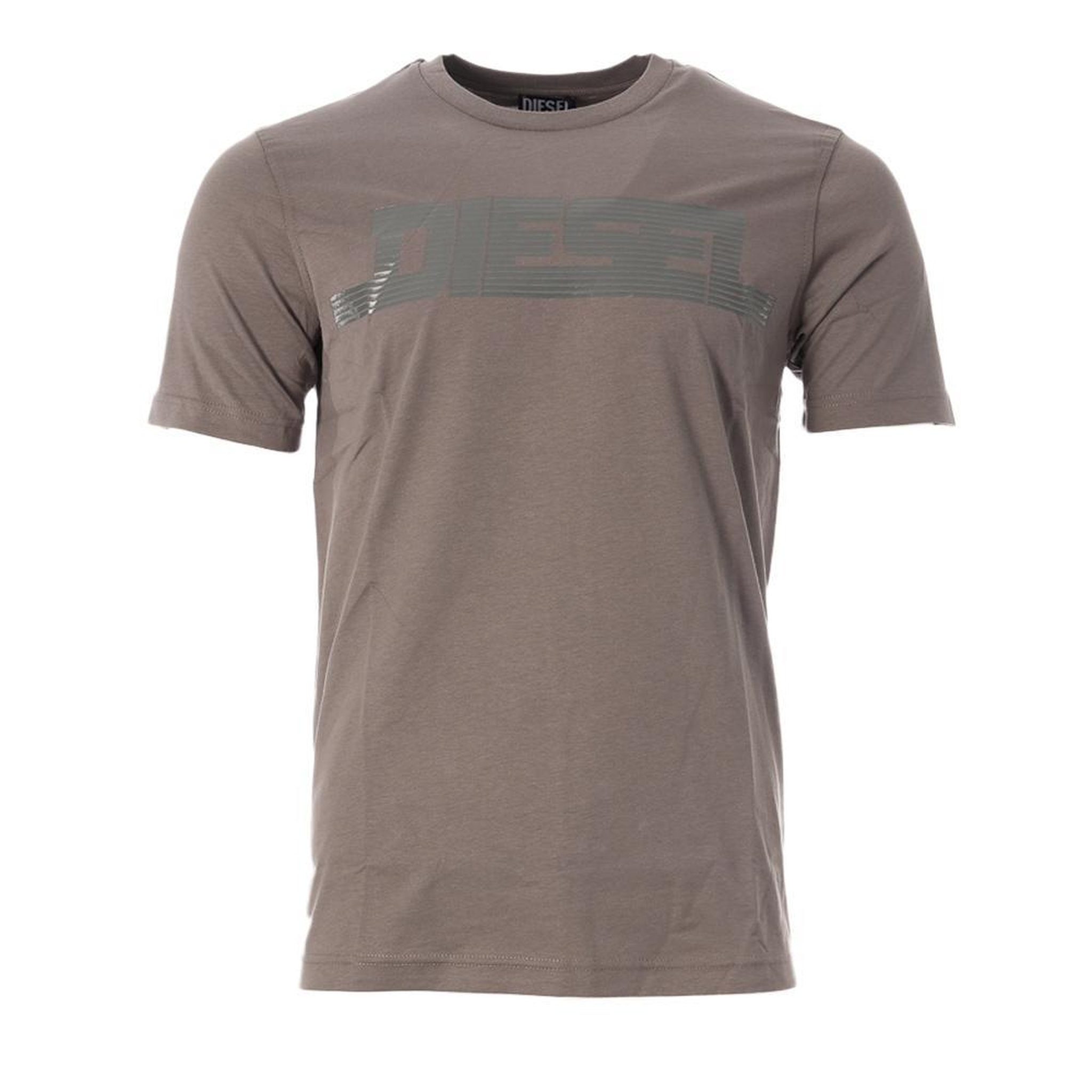 Voir la diapositive 1 : DIESEL T-Shirt Gris Homme Diesel Magliettas
