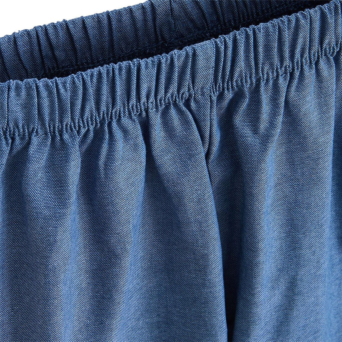 Petit Béguin Pantalon enfant en chambray Camila