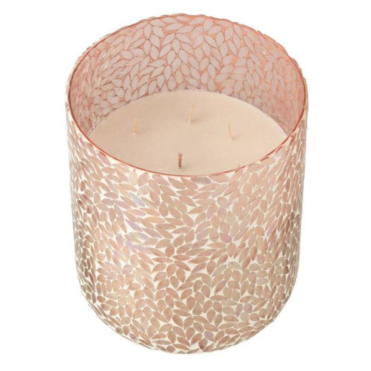 Paris Prix Bougie Parfumée Mosaïque  Cyra  25cm Tender Rose