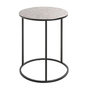 Voir la diapositive 1 : Paris Prix Table d'Appoint Ronde  Galia  60cm Argent & Noir