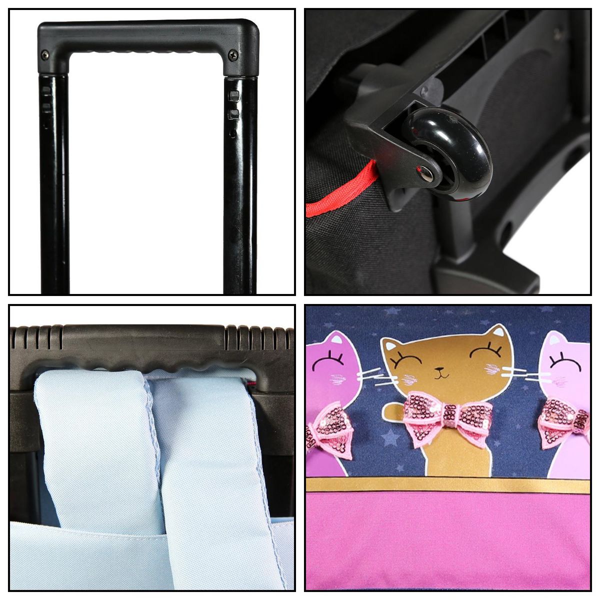 Bagtrotter Bagtrotter Cartable à roulettes 38 cm Lili Lou Bleu