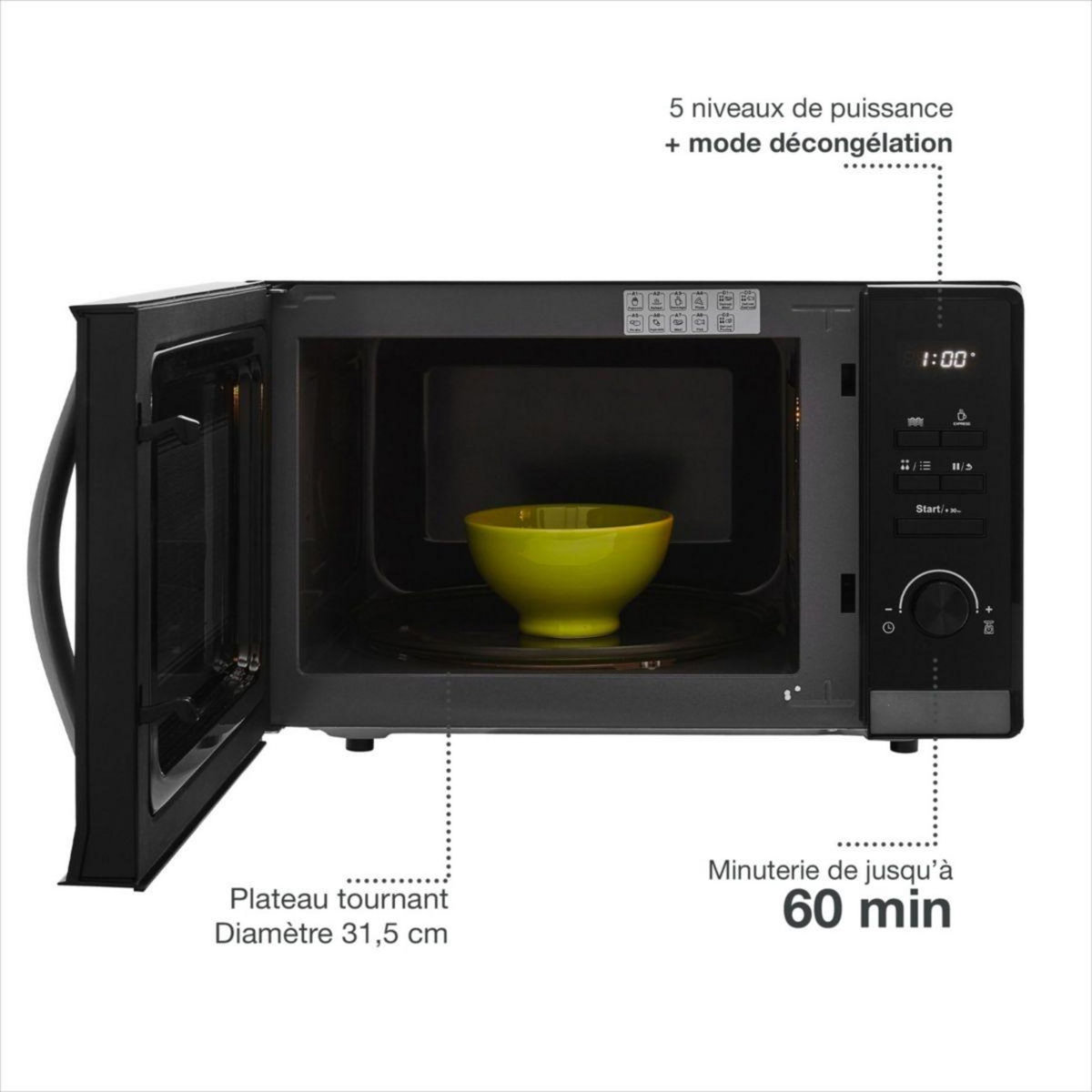 ESSENTIEL B Micro ondes EM301n 30L