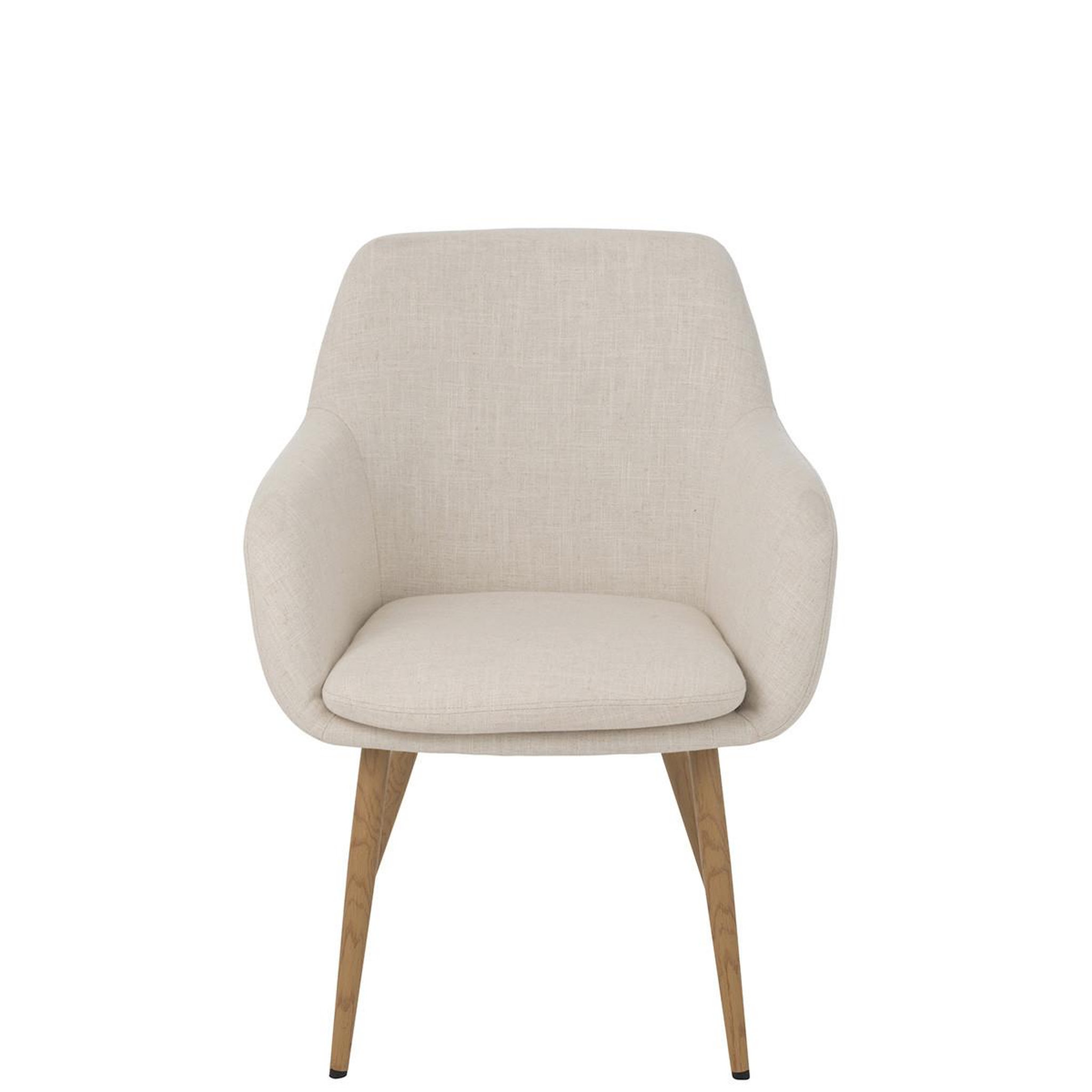 Voir la diapositive 2 : J-LINE Chaise design  miles  83cm ivoire