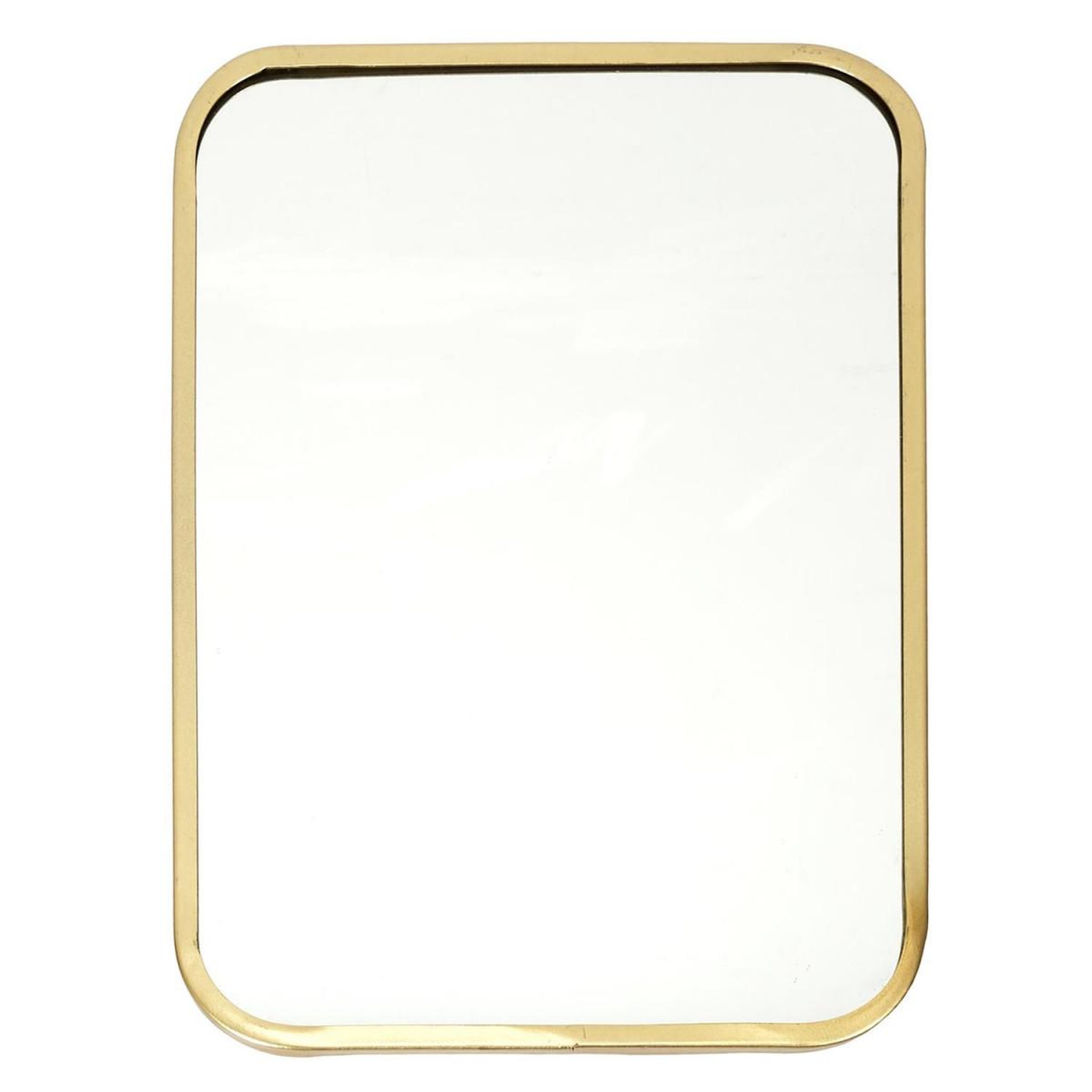 The Home Deco Factory Miroir Mural Déco  Contour Carré  34cm Or