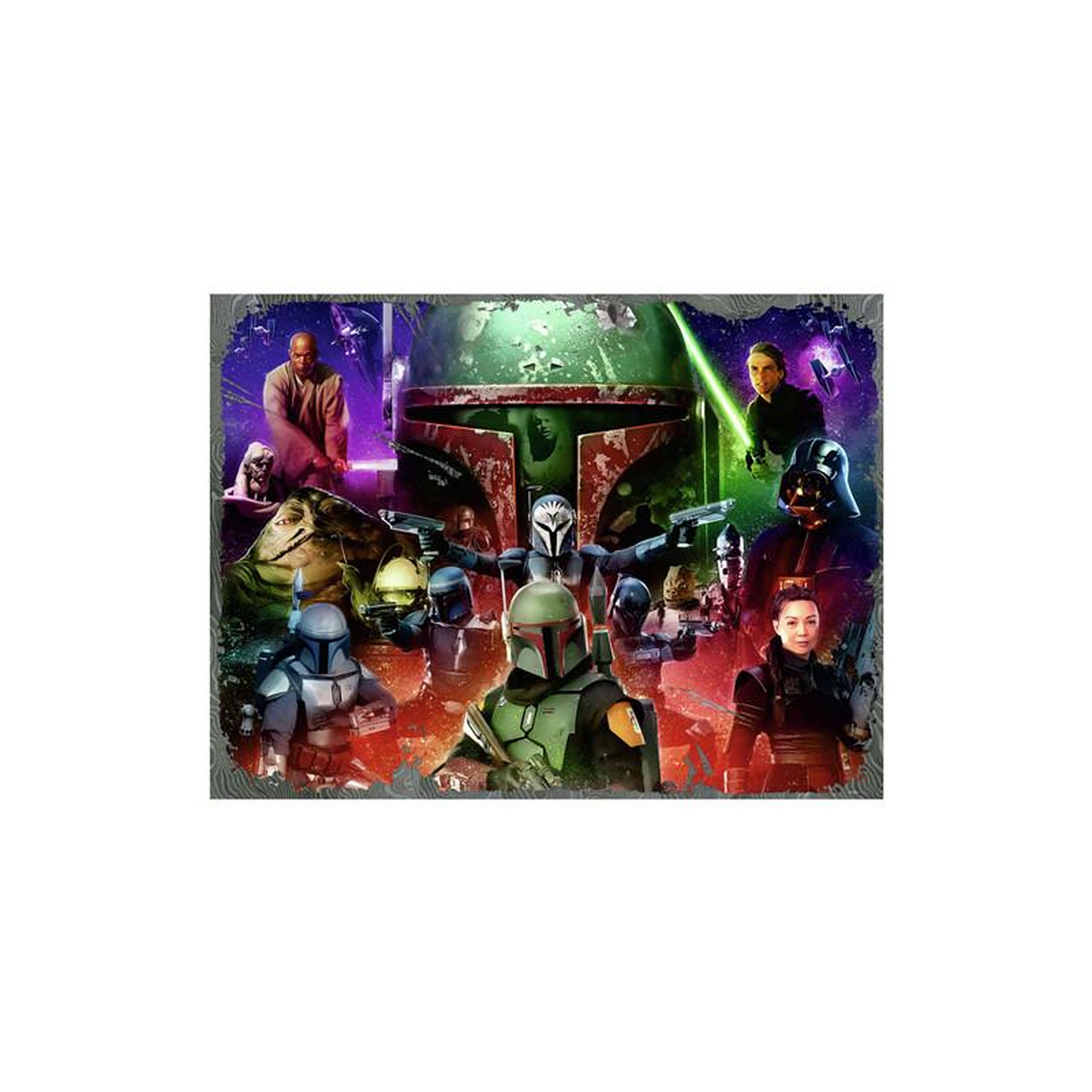 Voir la diapositive 2 : RAVENSBURGER Ravensburger - Jigsaw puzzle Star Wars Boba Fett Bounty Hunter, 1500 pcs. 120004271