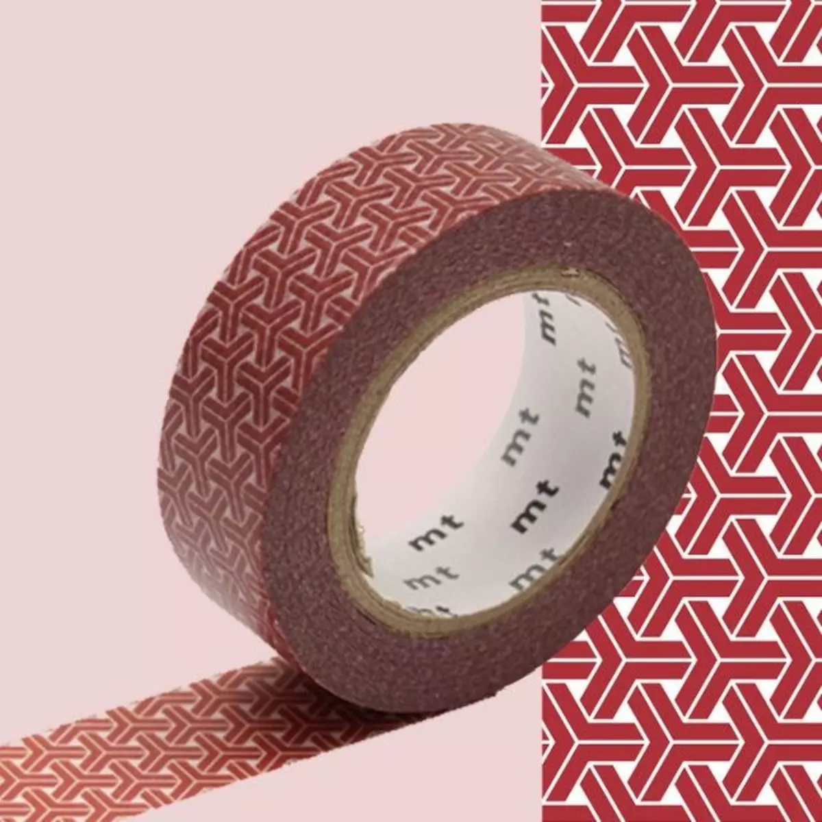 Masking Tape (MT) Masking tape traditionnel - Rouge - 1,5 cm x 7 m