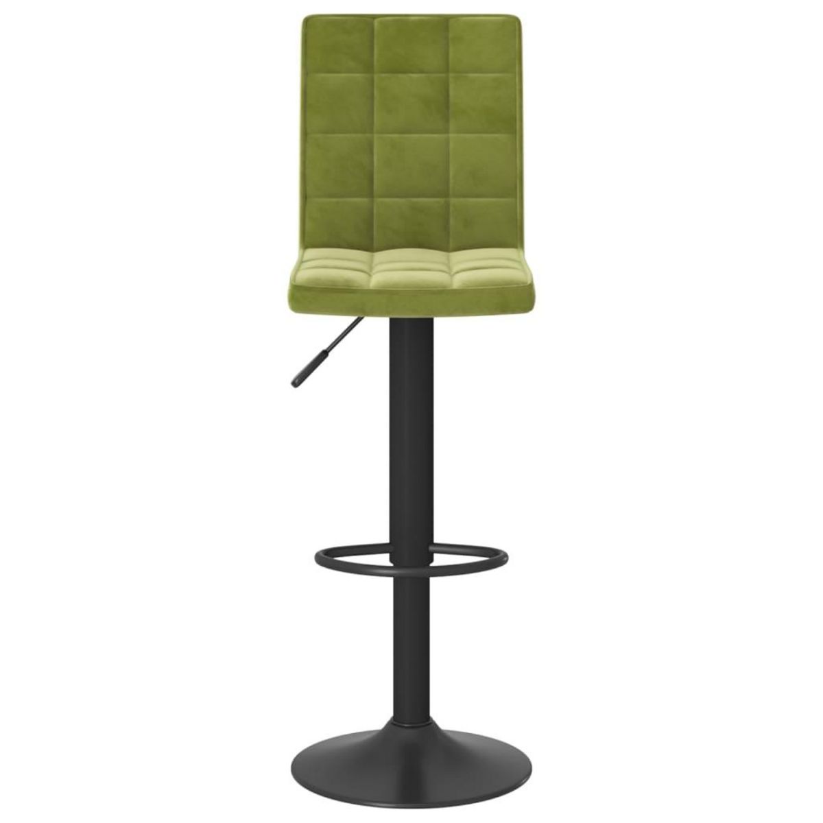 VIDAXL Tabourets de bar lot de 2 vert clair velours