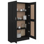 Voir la diapositive 4 : VIDAXL Bibliotheque Noir 82,5x30,5x150 cm Bois d'ingenierie