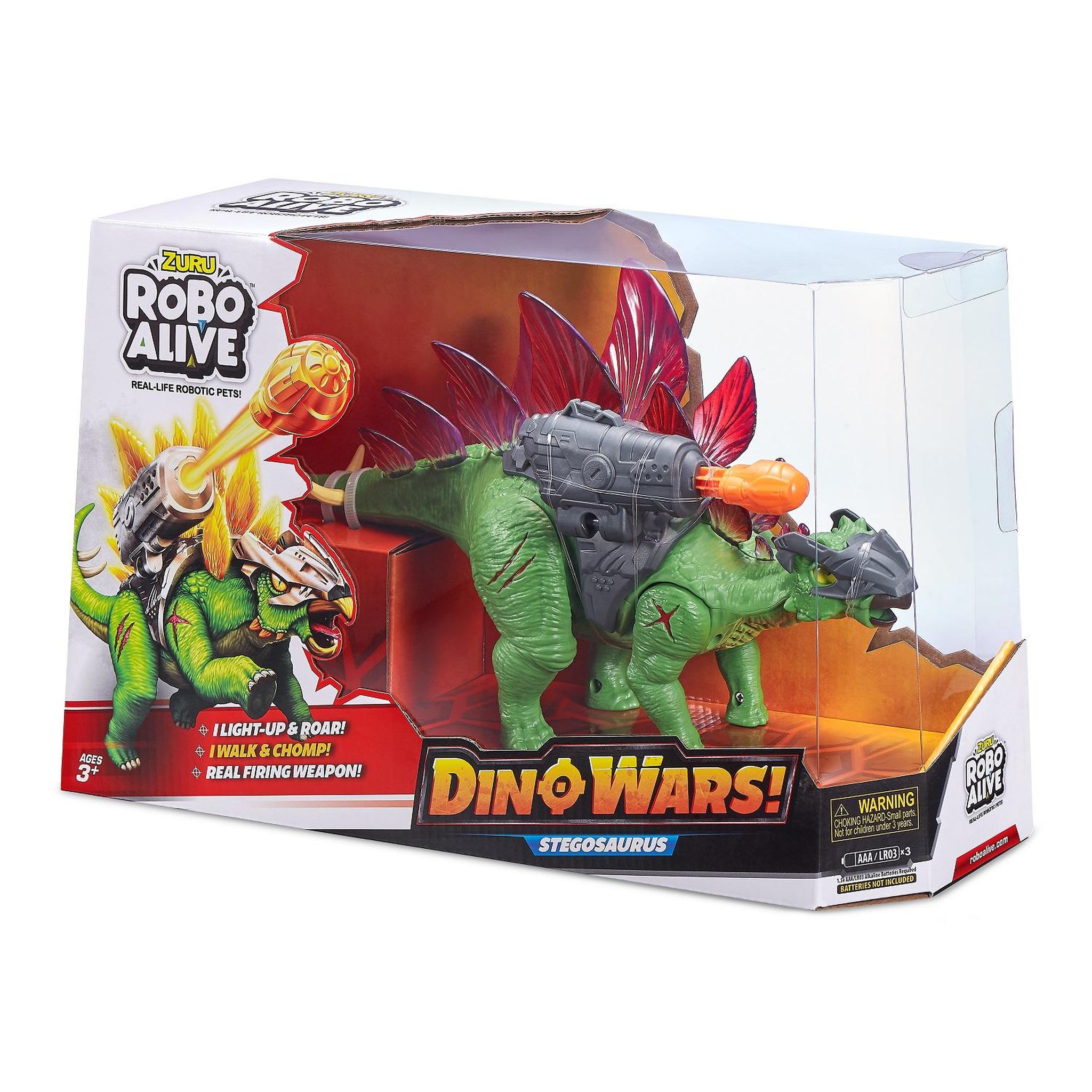Voir la diapositive 2 : ZURU Dino Wars Stegosaurus