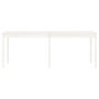 Voir la diapositive 5 : VIDAXL Table de jardin blanc 203,5x100x76 cm bois massif de pin