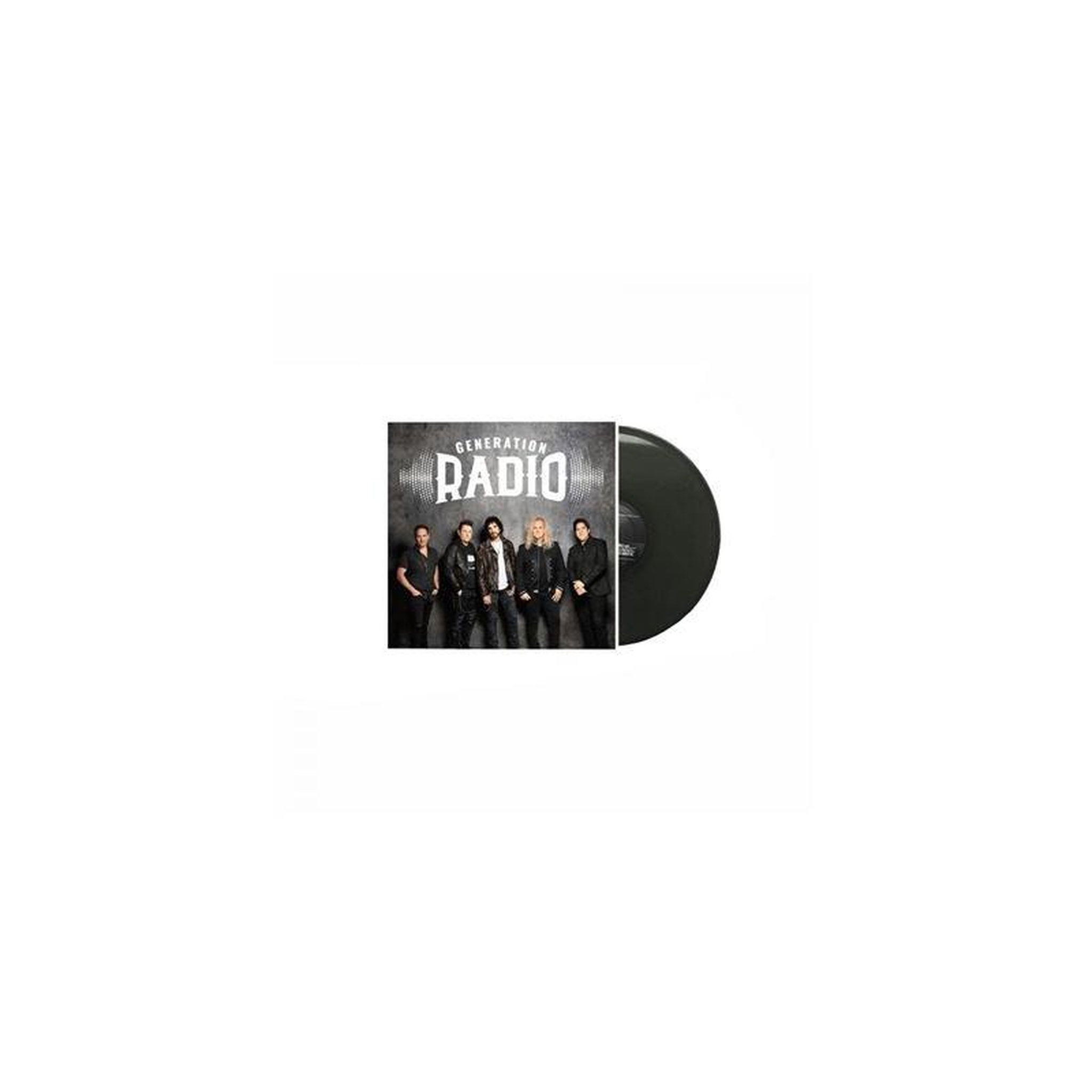 FRONTIER Frontier generation radio vinyle single noir - noir et visuel groupe