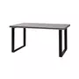 BEST MOBILIER Otis - table à manger - bois gris - 180 cm - style contemporain -