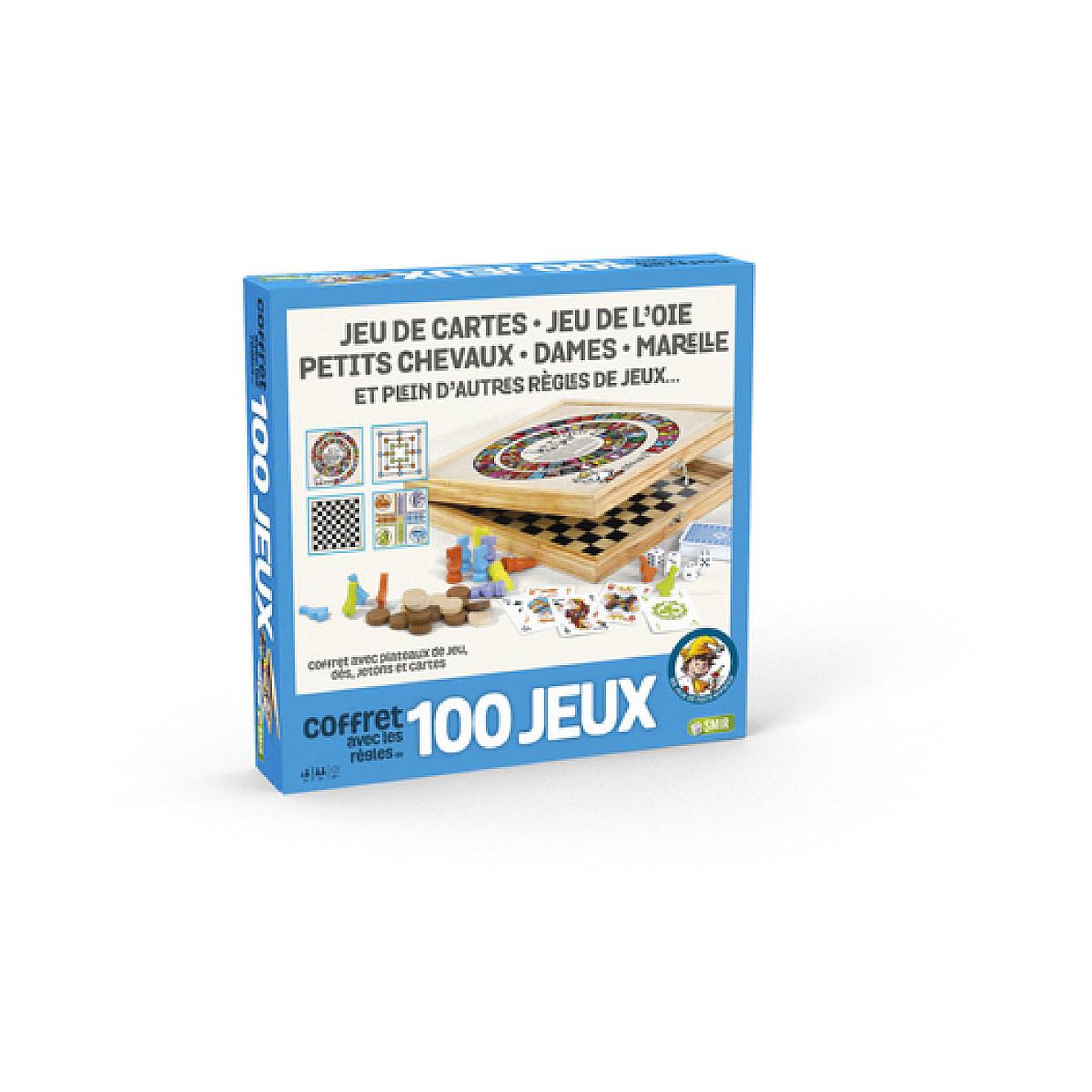 Voir la diapositive 3 : Cartamundi Ducale Coffret 100 Jeux Junior En Bois