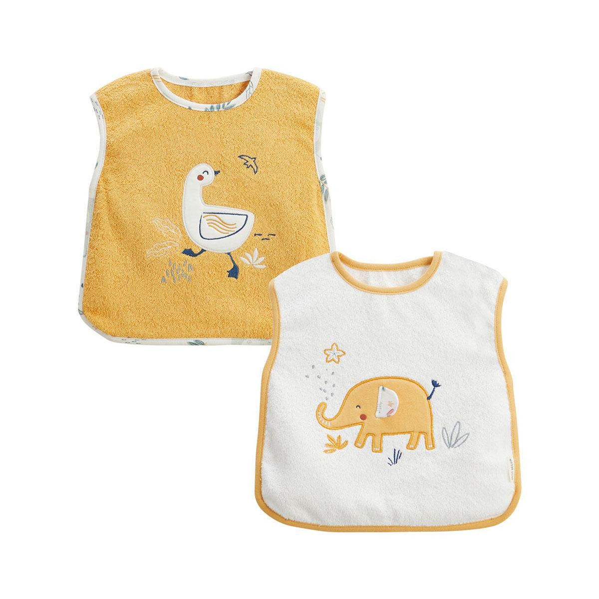 Petit Béguin Lot de 2 bavoirs bébé Hawaiki