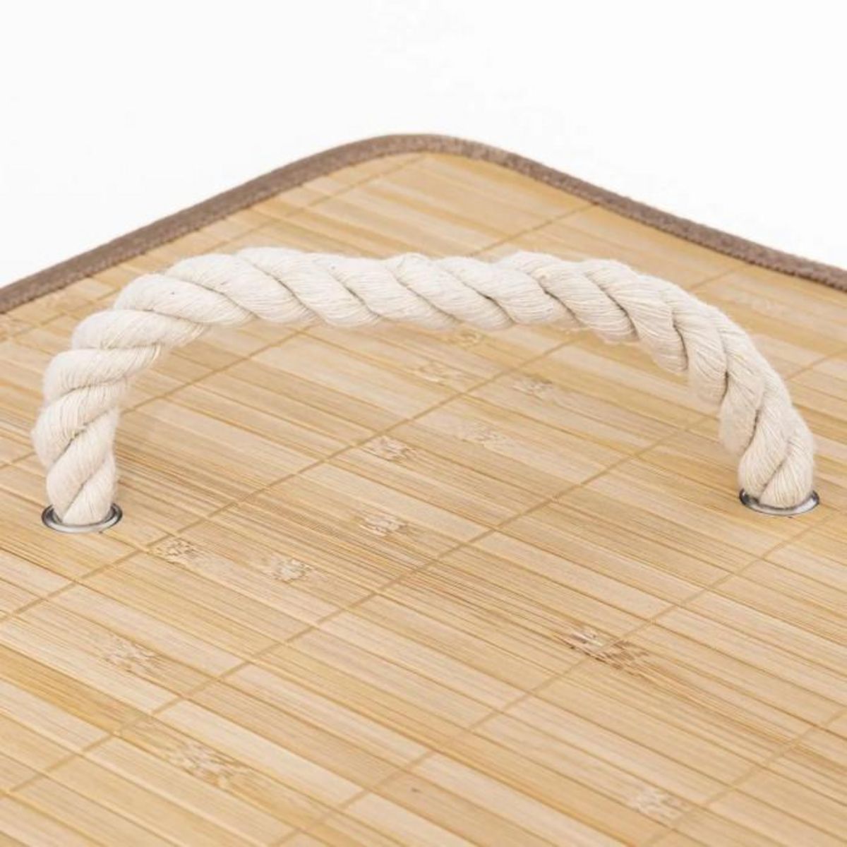 FIVE Panier à Linge d'Angle  Bambou  48L Naturel