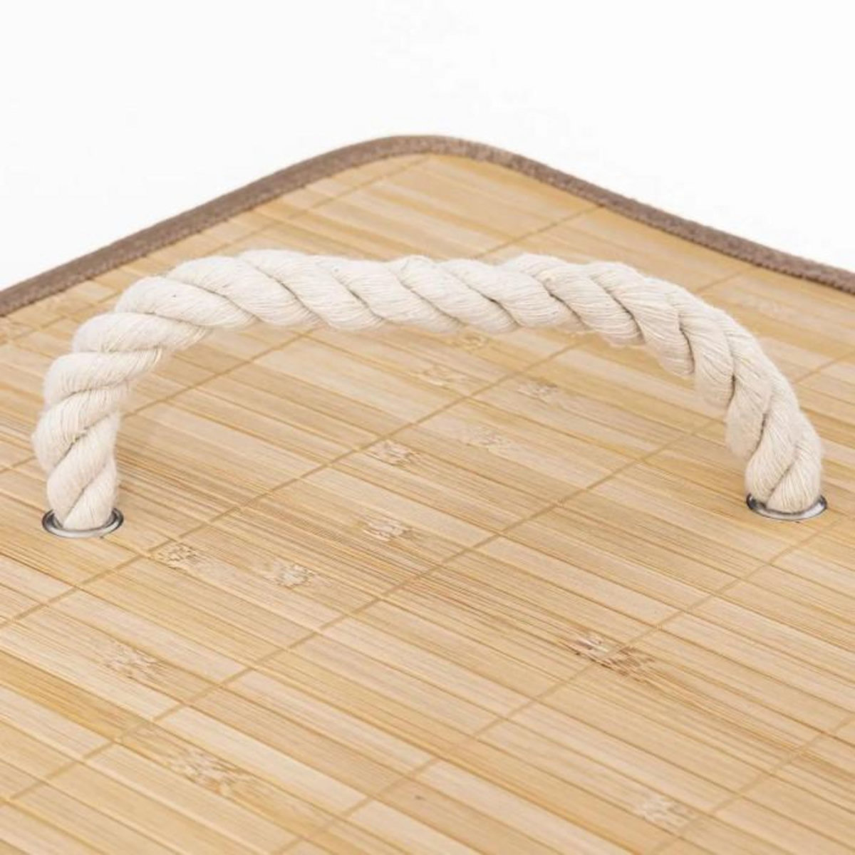 FIVE Panier à Linge d'Angle  Bambou  48L Naturel