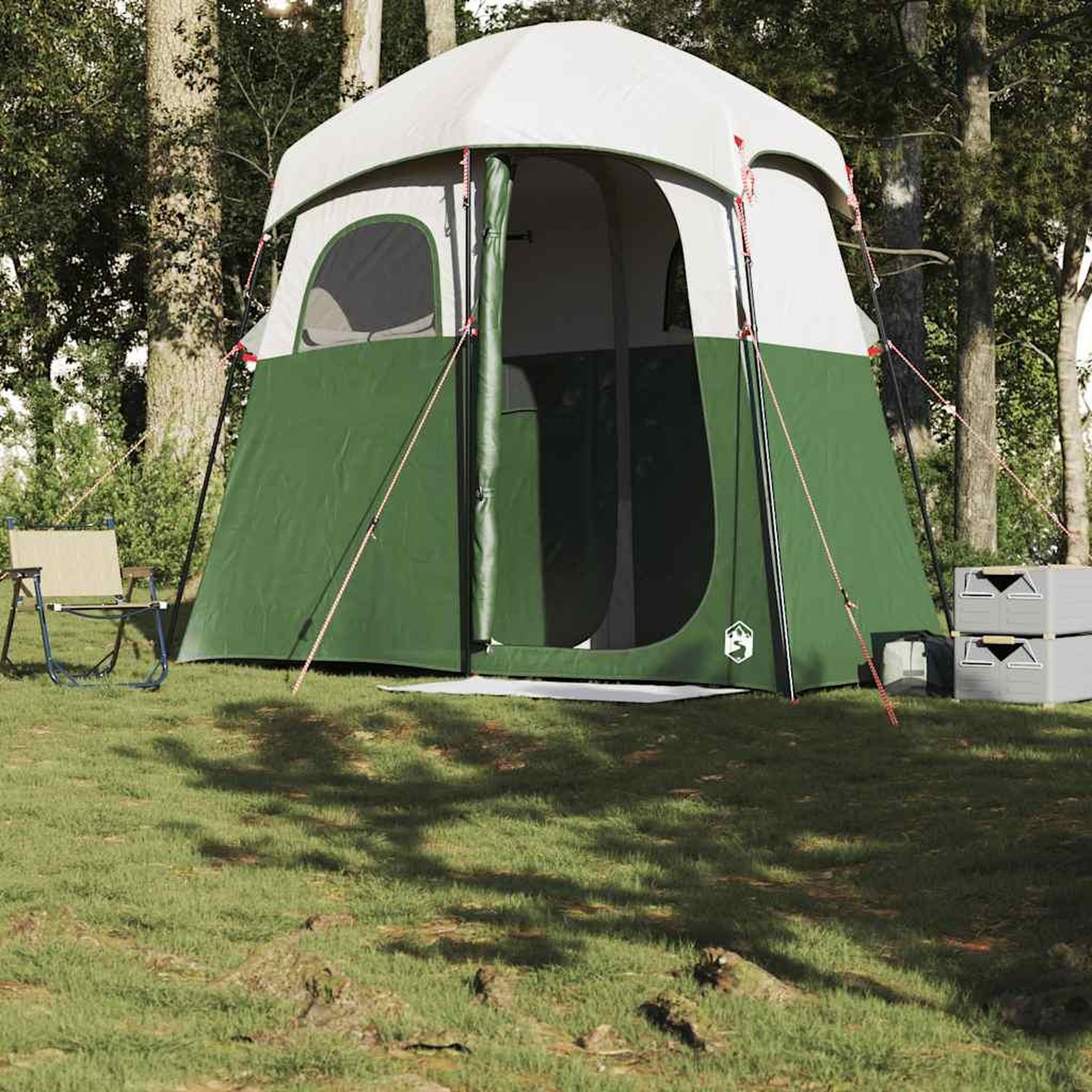 Voir la diapositive 3 : VIDAXL Tente de douche 2 personnes vert impermeable