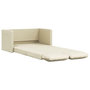 Voir la diapositive 2 : VIDAXL Canape-lit 2 en 1 creme 112x174x55 cm similicuir