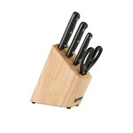 Arcos Bloc de 3 couteaux + ciseaux noir - 285000