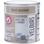 AUCHAN Peinture velour beige bahamas 0,5L