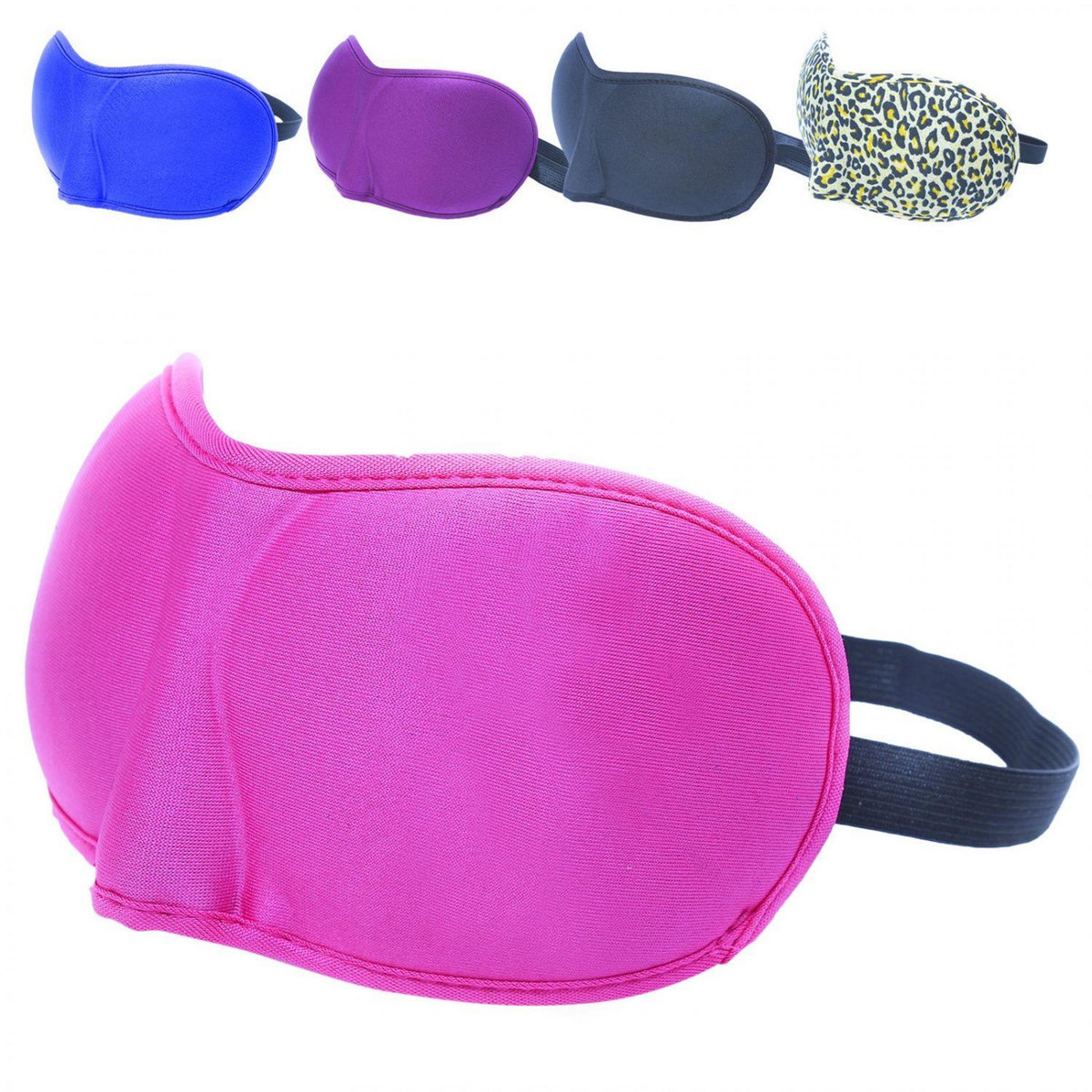 VIVEZEN Lot de 2 masques de nuit, sommeil, voyage avec serre tête élastique