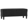 Voir la diapositive 2 : VIDAXL Banc Noir 100x35x41 cm Velours