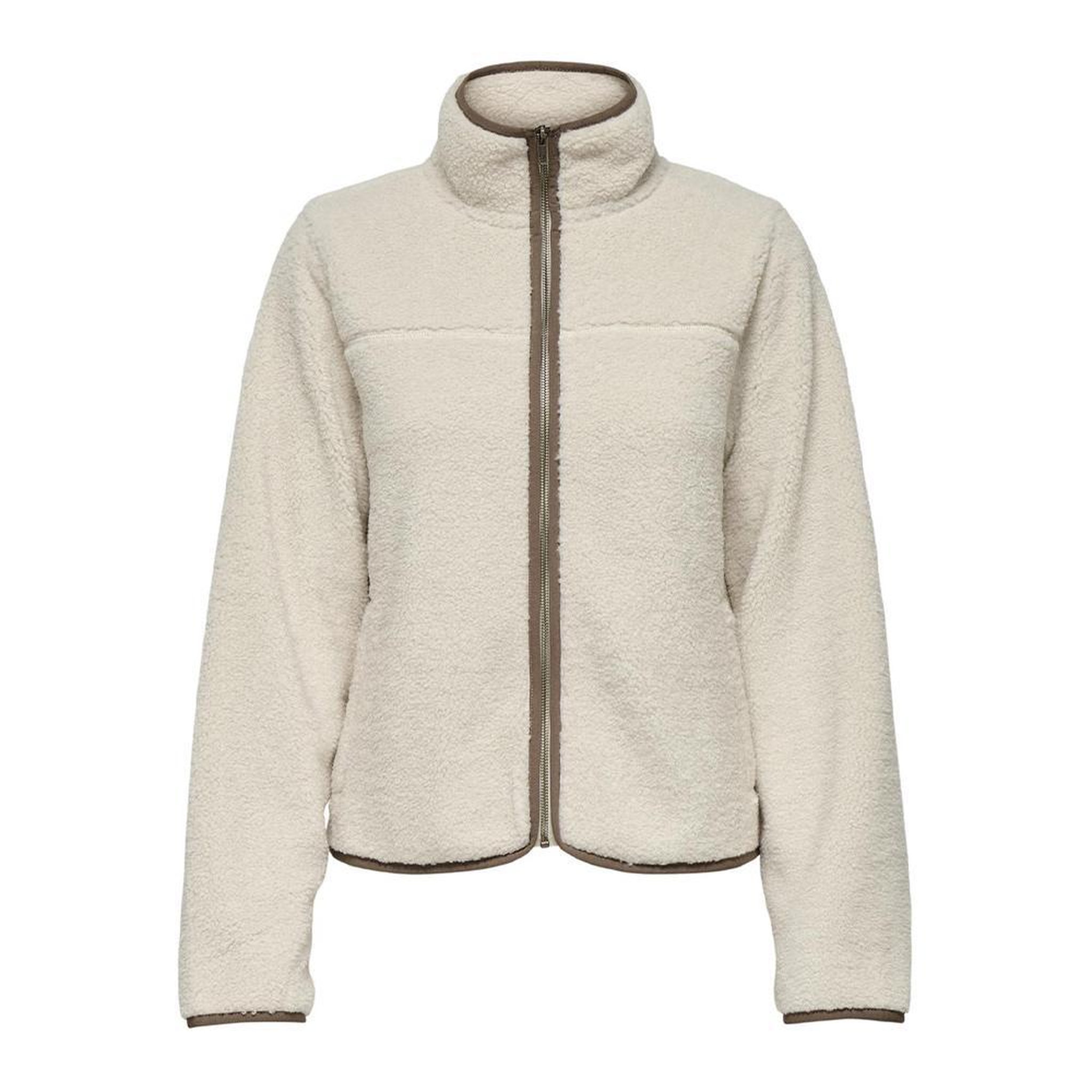 JACQUELINE DE YONG Veste Bouclette  Femme JDY Teddy. Coloris disponibles : Beige