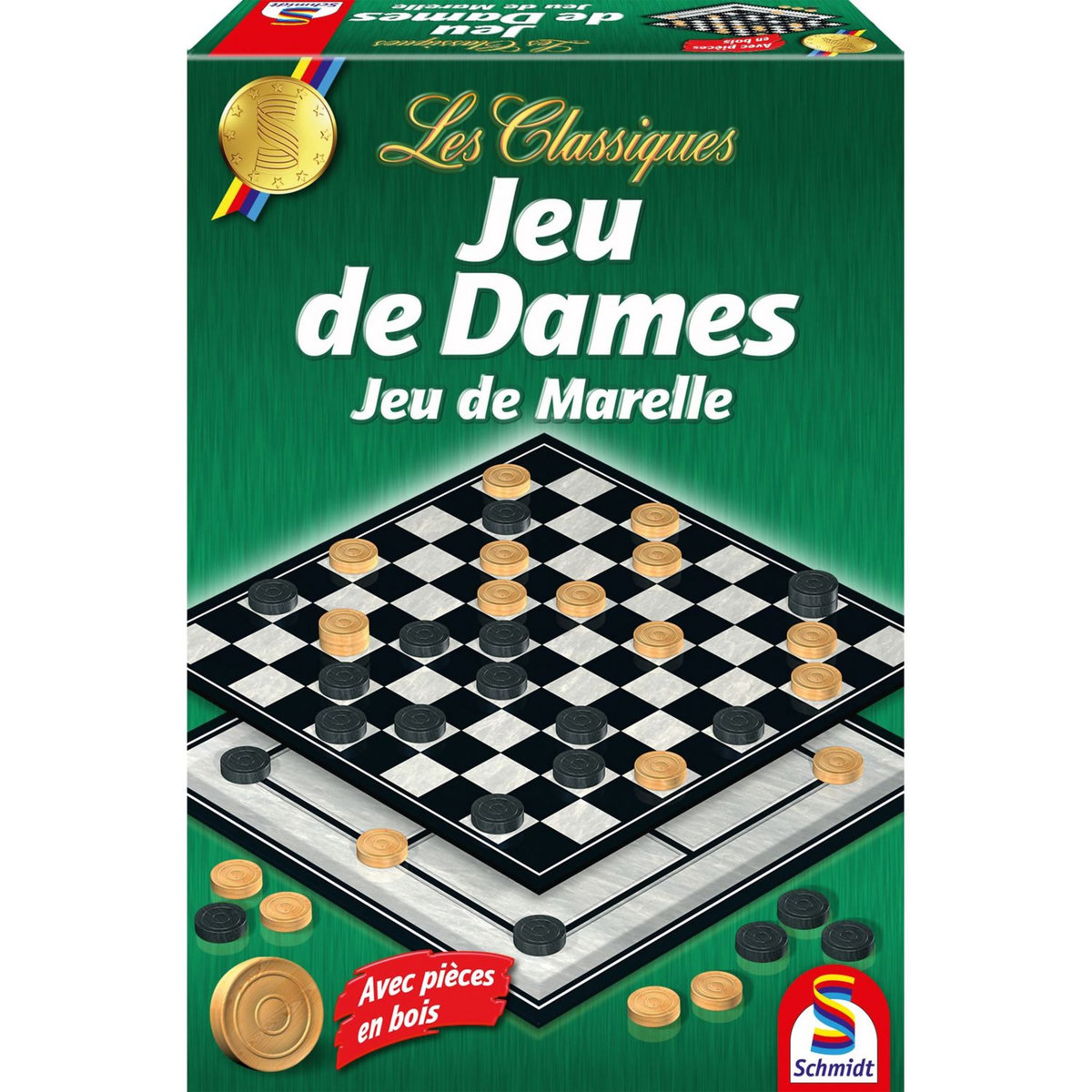 Schmidt Jeu de société - Les Classiques - Jeu de dames