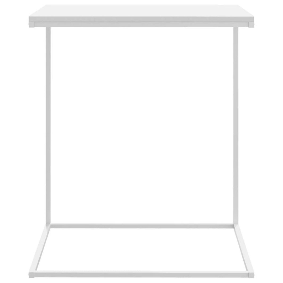 VIDAXL Table d'appoint Blanc 55x35x66 cm Bois d'ingenierie