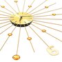 Voir la diapositive 4 : VIDAXL Horloge murale Metal 70 cm Dore