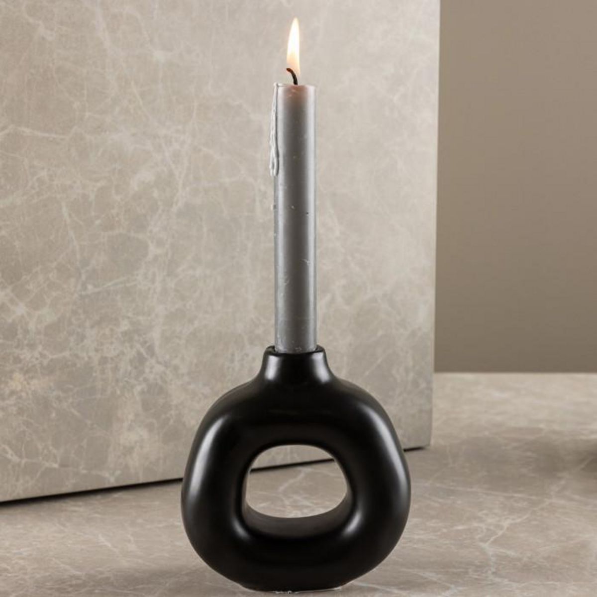 Paris Prix Bougeoir Design en Céramique  Judi  13cm Noir