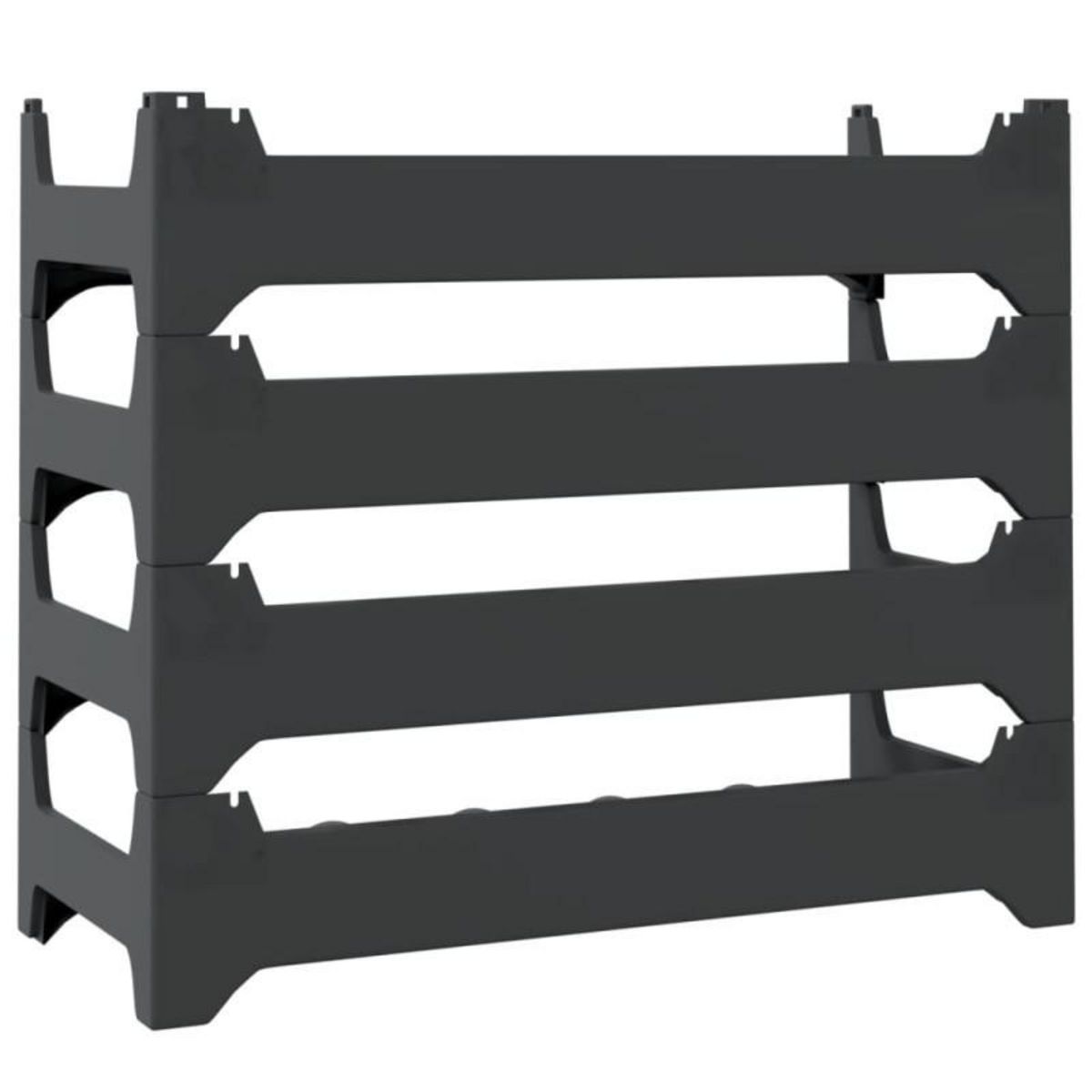 VIDAXL Casier à vin pour 24 bouteilles PP empilable