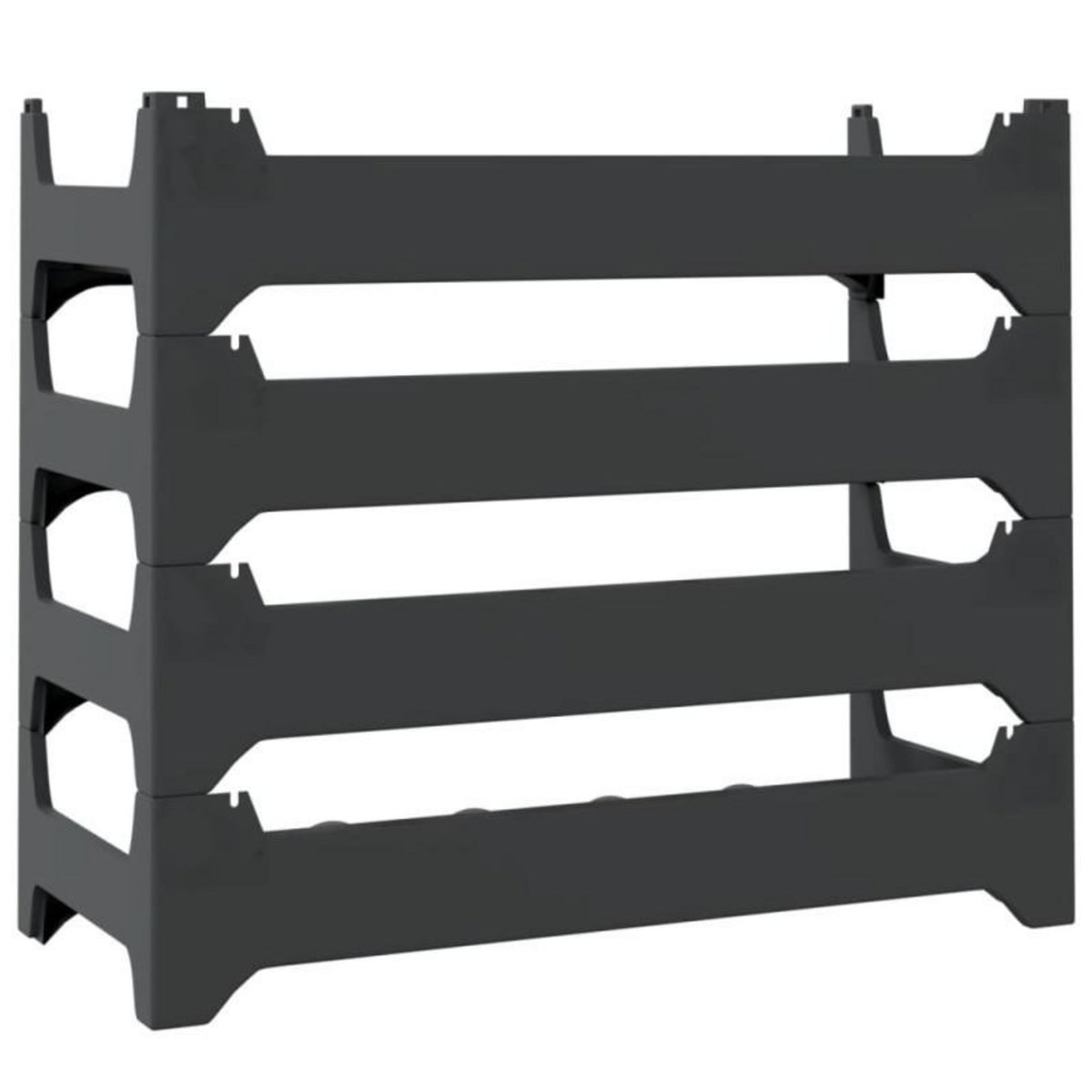 VIDAXL Casier à vin pour 24 bouteilles PP empilable