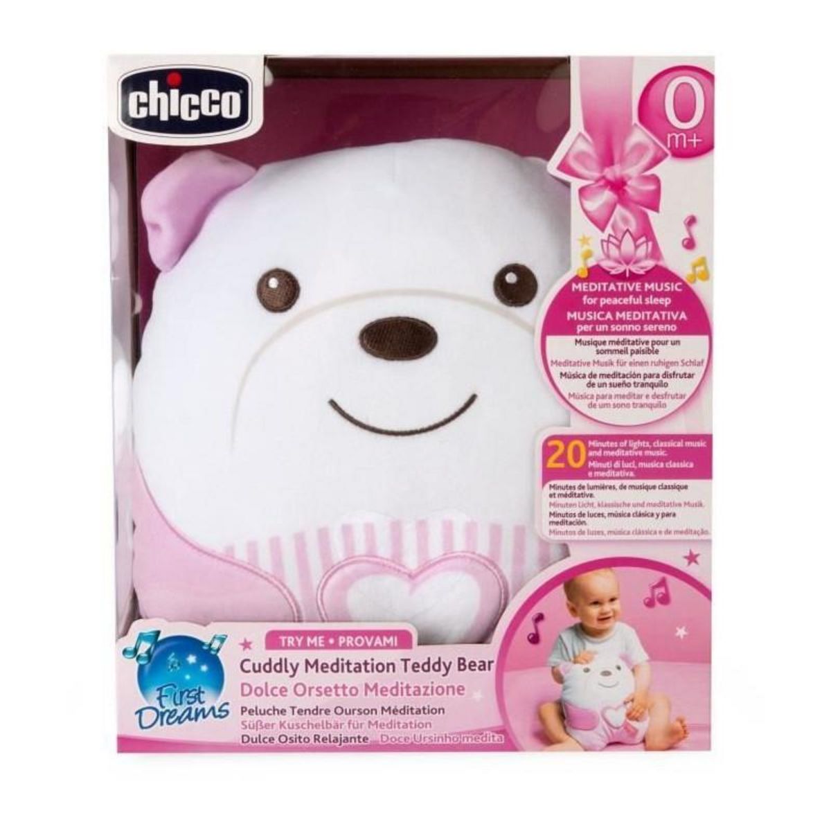 CHICCO Peluche Chicco Osito Sweet Heart rose