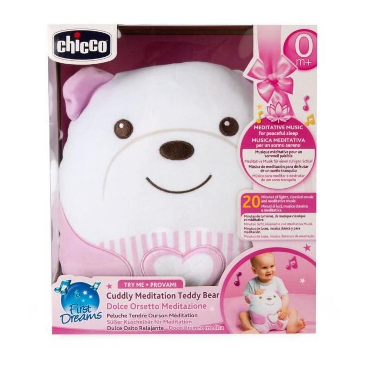 CHICCO Peluche Chicco Osito Sweet Heart rose