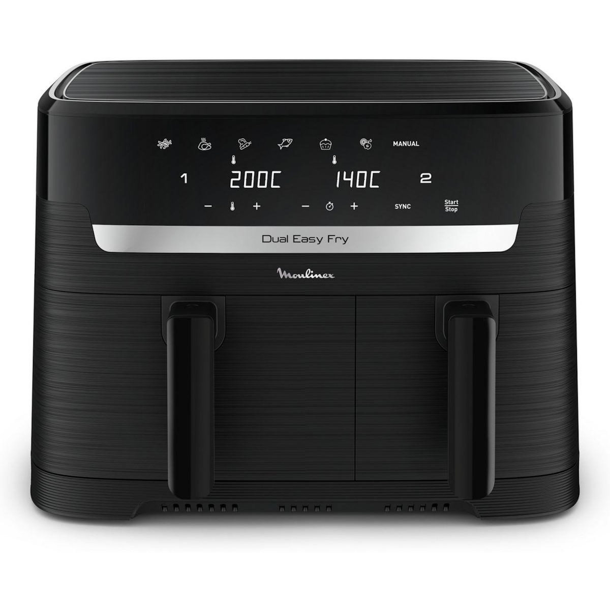 MOULINEX Friteuse sans huile Easy fry Dual XXL 8,3L EZ901N20