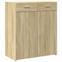 Voir la diapositive 2 : VIDAXL Buffet chene sonoma 80x42,5x93 cm bois d'ingenierie
