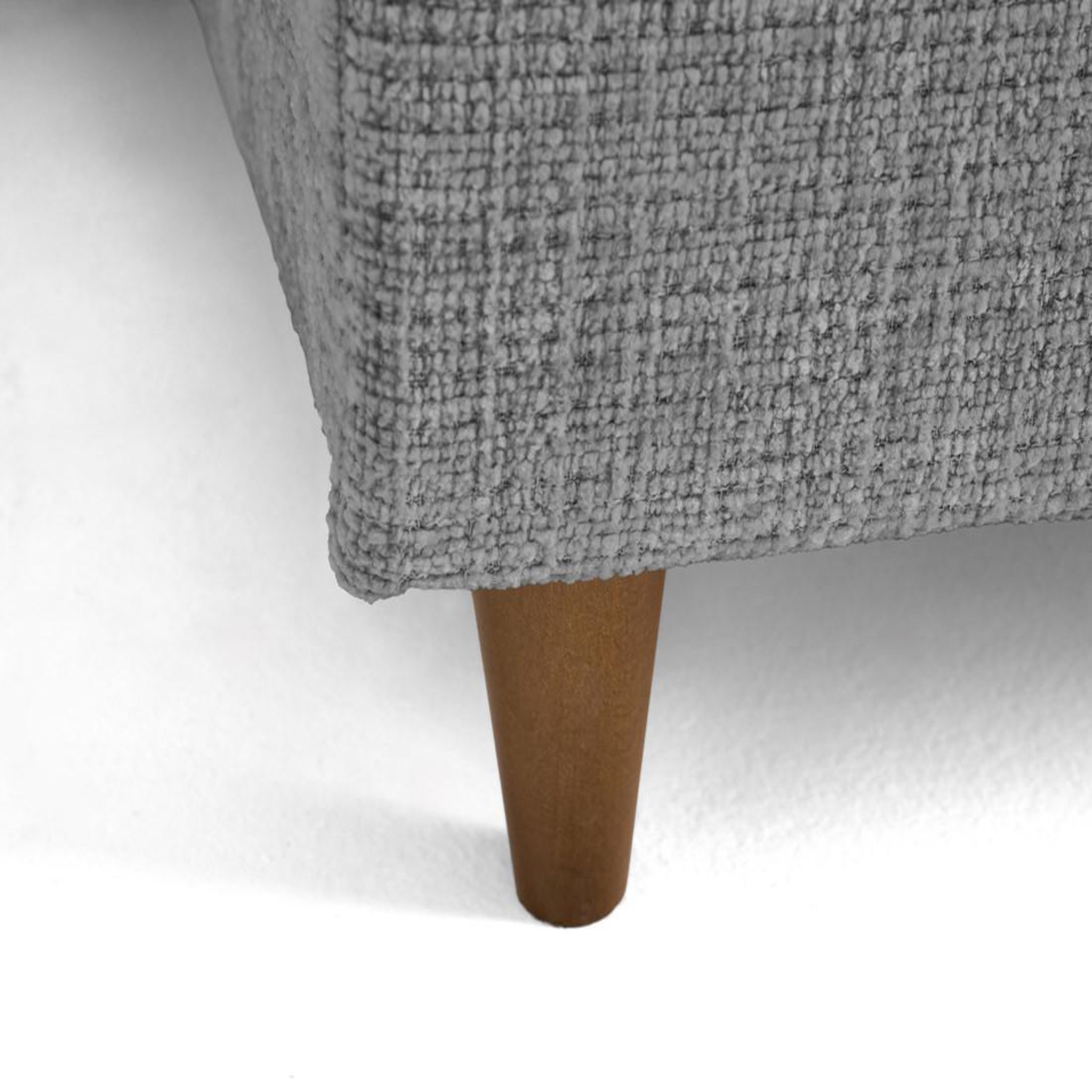 Voir la diapositive 4 : LISA DESIGN Anna - canapé d'angle droit 5 places convertible en velours texturé