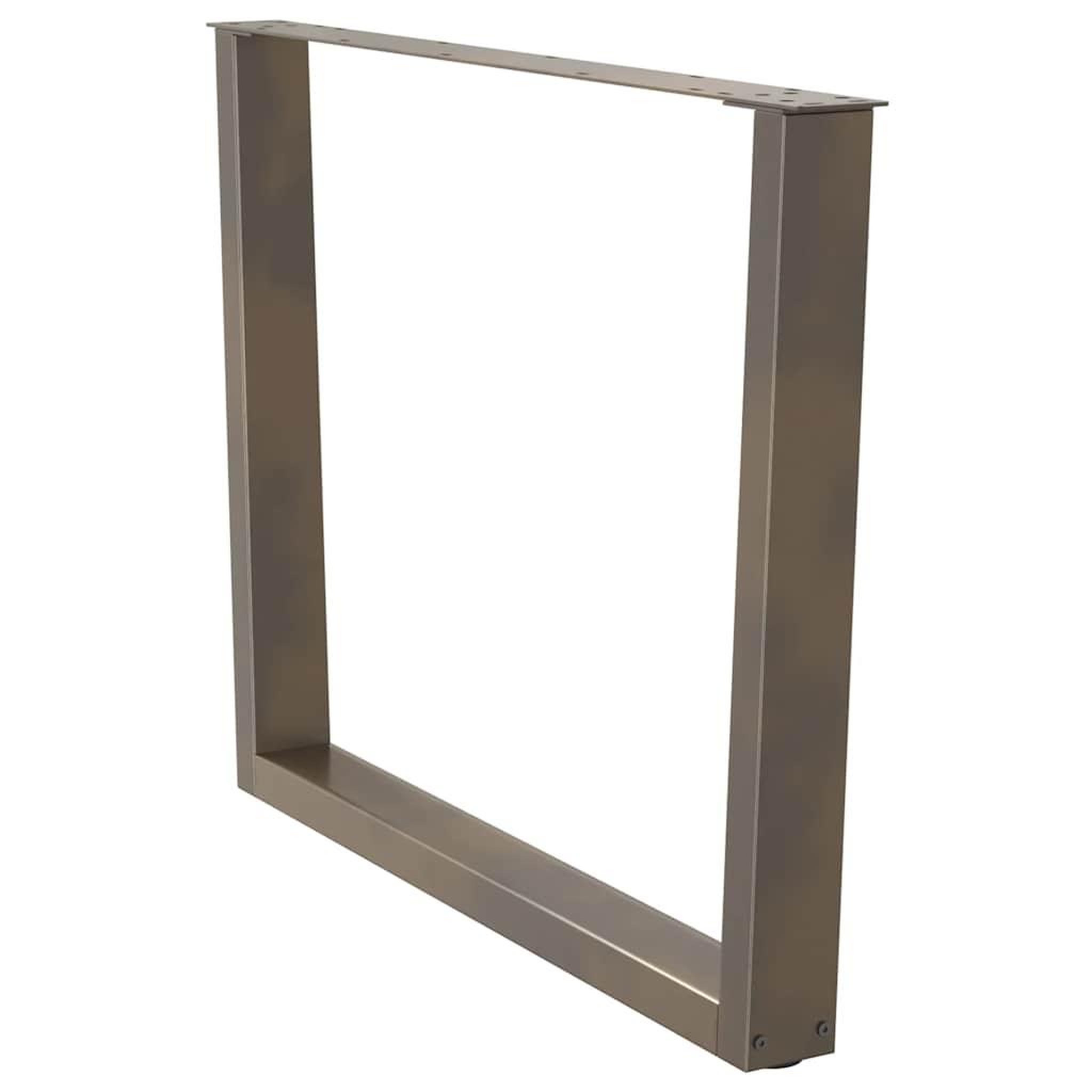 Voir la diapositive 4 : VIDAXL Pieds de table a manger forme de V 3 pcs 100x(72-73,3) cm acier